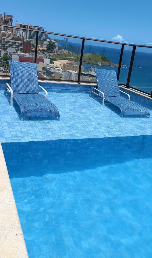 Loft Smart Farol Da Barra, Piscina Rooftop, Beira Mar No Farol Da Barra 萨尔瓦多 外观 照片